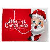 陽気なサンタ抱き枕 ラージペーパーバッグ (正面)