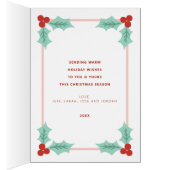 陽気なサンタ顔 |ピンクと赤 | (内側 (右))