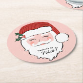 陽気なサンタ |まいけなたはニース ラウンドペーパーコースター (アングル)