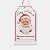 陽気なサンタ・クリスマス・ラベル ギフトタグ (正面)