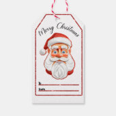 陽気なサンタ・クリスマス・ラベル ギフトタグ (裏面)
