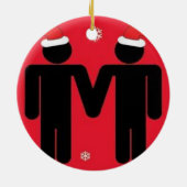 陽気なサンタ セラミックオーナメント (裏面)