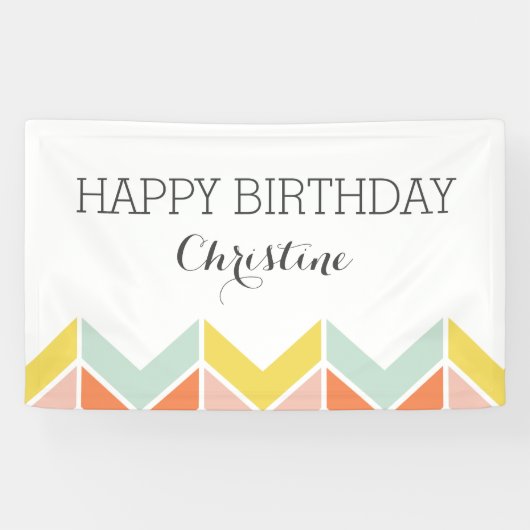 陽気なシェブロン 横断幕 (横)