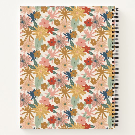 陽気なスクラップブック作りスタイルカスタム料理本 ノートブック (裏面)