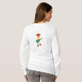 陽気なスケルトンのギターリスト Tシャツ (裏面フル)