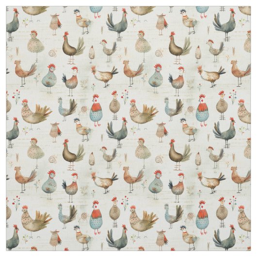 陽気なチキン：ワチキン ファブリック (見本)