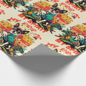 陽気なチワフアデュオ：ドギーよくはしゃぐアドベンチャー ラッピングペーパー (角)