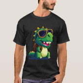 陽気なディノが学校の冒険に出る Tシャツ (正面)