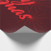 陽気なトレンディーデザイン「メリークリスマス」 ラッピングペーパー (角)