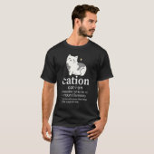 陽気なネコのカチオン ひとなつっこい肉球のイオン Tシャツ (正面フル)
