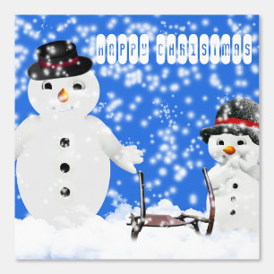 陽気なハッピークリスマス文字冬の雪プリント 壁紙