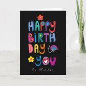 陽気なハッピーバースデーあなたカスタムに カード (正面)