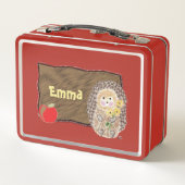 陽気なハリネズミの子供の金属のランチボックス メタルランチボックス (裏面)