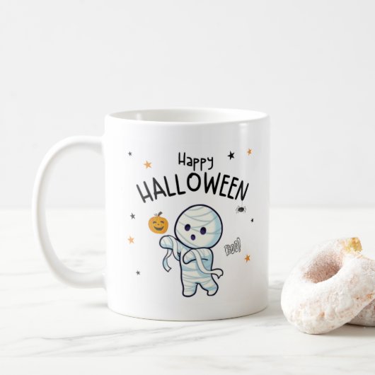 陽気なハロウィーンマグ コーヒーマグカップ (ドーナツ)