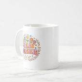 陽気なハローサンシャインのキャラクターデザイン コーヒーマグカップ (正面左)