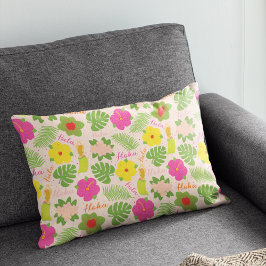 陽気なハワイアンフラダンサーアクセントアート アクセントクッション