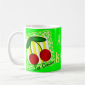 陽気なハートのマグ コーヒーマグカップ (左)