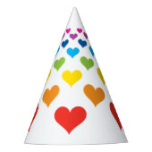 陽気なハート パーティーハット (正面)