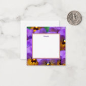 陽気なバイオレットを個人化して下さい、あなたの名前を加えて下さい ノートカード (正面/裏面インサイチュ)