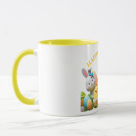 陽気なバニー&シックのイースターエッグの友人 マグカップ