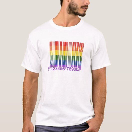 陽気なバーコード1 Tシャツ (正面)