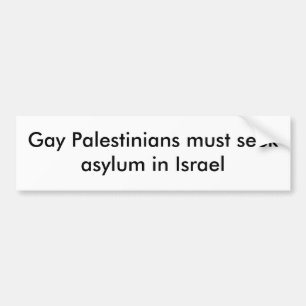 陽気なパレスチナ人はイスラエル共和国の保護所を追求しなければなりま バンパーステッカー