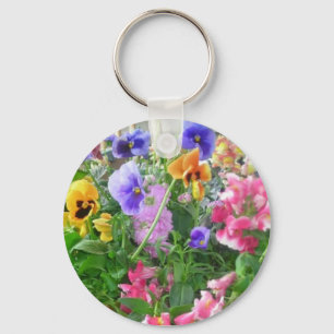 陽気なパンジーのkeychain キーホルダー