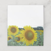 陽気なヒマワリによって折られるメッセージカード ロイヤリティカード (外部開封)