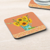 陽気なヒマワリのコースター コースター (左側)