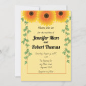 陽気なヒマワリ 招待状 (正面)