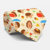 陽気なピグミーハリホッグマッシュルームアコーン自然恋人 ネクタイ (ロール)