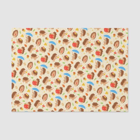 陽気なピグミー·ヘッジホッグ·アコーン·自然·ラバー 薄葉紙 (正面)