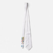 陽気なフラミンゴのタイ ネクタイ (裏面)