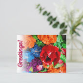 陽気なフローラはがき ポストカード (スタンド正面)