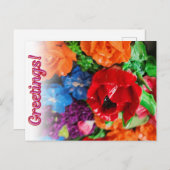 陽気なフローラはがき ポストカード (正面/裏面)