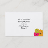 陽気なフローラ医療アポイントメントカード 予約カード (裏面)