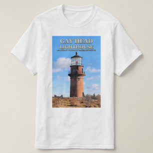 陽気なヘッド灯台、マーサのブドウ園MA Tシャツ