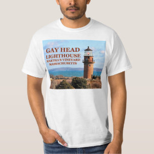 陽気なヘッド灯台、マーサのブドウ園MA Tシャツ