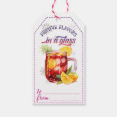 陽気なホリデードリンクギフトラベル ギフトタグ (裏面)