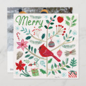 陽気なホリデー - メリー シーズンカード (正面/裏面)