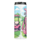 陽気なマンガゴルフシーン タンブラー (裏面)