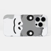 陽気なミニマルなハムスター iPhoneケース (裏面横)