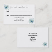 陽気なミニマルアポイントメントカード 予約カード (正面/裏面)