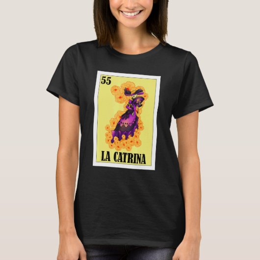 陽気なメキシコ - ラ・カトリーナ Tシャツ (正面)