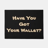 陽気なメモ句のオリジナルのおもしろい ドアマット (正面)