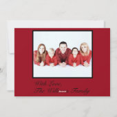 陽気なメリークリスマスホリデーリース写真 シーズンカード (裏面)