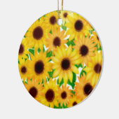 陽気なヨーロッパのヒマワリのオーナメント セラミックオーナメント (左)