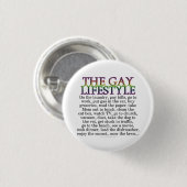 陽気なライフスタイル 缶バッジ (正面&裏面)