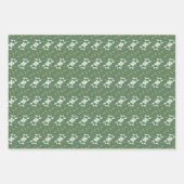 陽気なリーガルフローラ赤と緑 ラッピングペーパーシート (正面2)