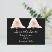 陽気なレズビアンの写真の保存日付 セーブザデート (スタンド正面)